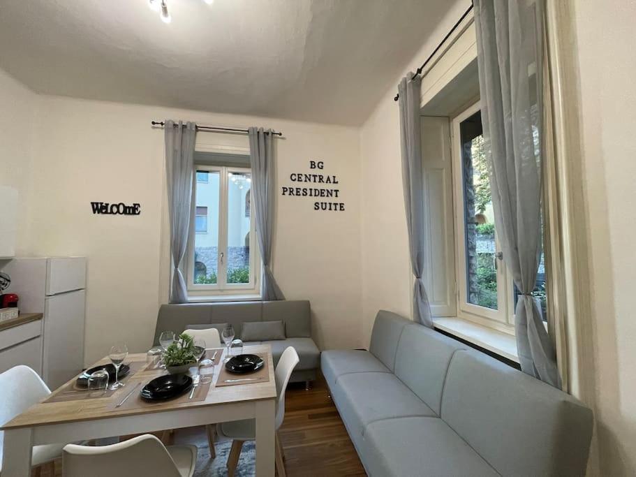 Bg Central President Suite Con Parcheggio - Vista Citta Alta Bergamo Exterior foto